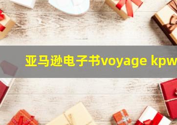 亚马逊电子书voyage kpw4